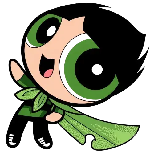 Cape Butch, Cartoon, Powerpuff_Girls, Buttercup, easy, famous