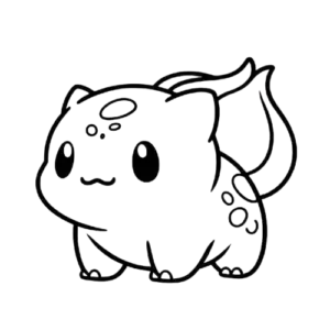 Chibi Bulbasaur, Cartoon, Pokemon, Bulbasaur, easy, cute
