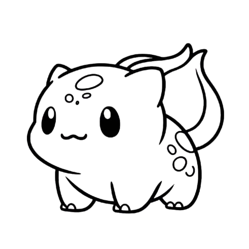 Chibi Bulbasaur, Cartoon, Pokemon, Bulbasaur, easy, cute