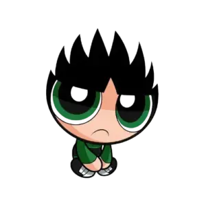 Chibi Butch, Cartoon, Powerpuff_Girls, Butch, easy, famous