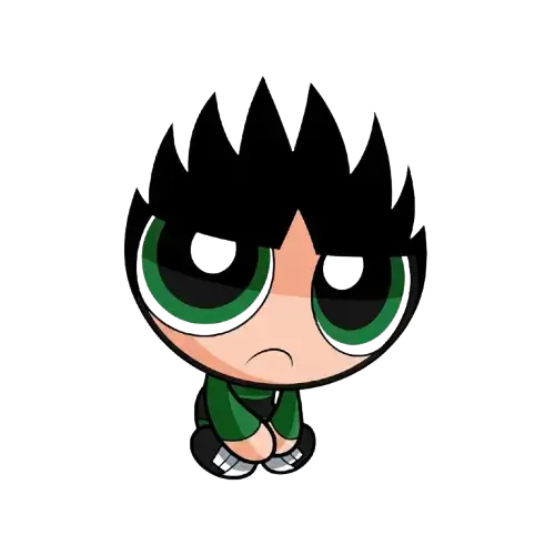 Chibi Butch, Cartoon, Powerpuff_Girls, Butch, easy, famous