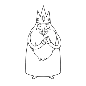 Clapsed Hands Ice King, Cartoon, Adventure_Time, Ice_King, easy, famous