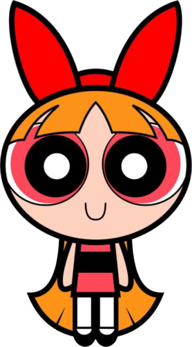 Classic Blossom, Cartoon, Powerpuff_Girls, Blossom, easy, famous