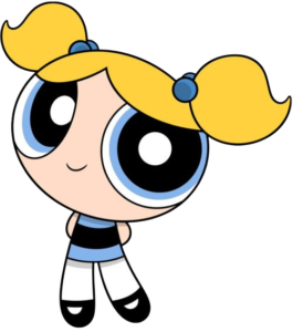 Classic Bubbles, Cartoon, Powerpuff_Girls, Bubbles, easy, famous