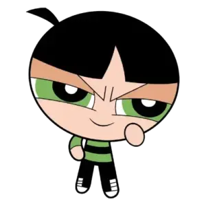 Confident Butch, Cartoon, The_Powerpuff_Girls, Buttercup, easy, famous