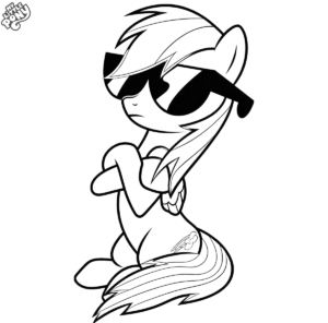 Cool Pony With Sunglasses, Cartoon, my_little_pony, rainbow_dash, normal, famous