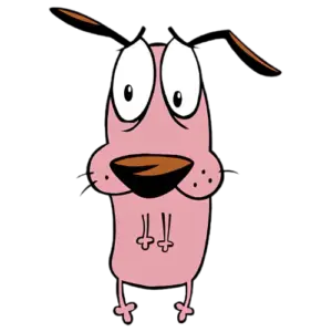 Courage Dog Average, Cartoon, Courage_the_Cowardly_Dog, Courage, easy, famous