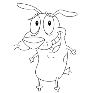 Courage Dog Basic, Cartoon, Courage_the_Cowardly_Dog, Courage, easy, famous