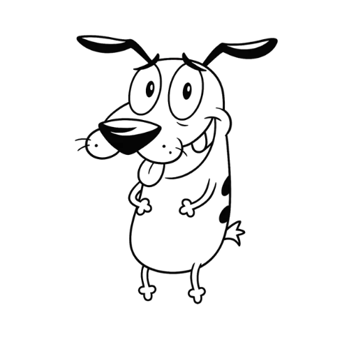 Courage Dog Cute, Cartoon, Courage_the_Cowardly_Dog, courage, normal, US