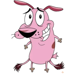 Courage Dog In House, Cartoon, Courage_the_Cowardly_Dog, Courage, easy, US