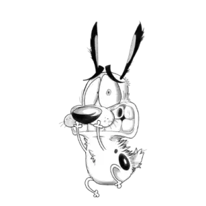 Courage Dog Jump, Cartoon, Courage_the_Cowardly_Dog, courage, normal, famous