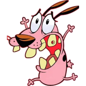 Courage Dog Run, Cartoon, Courage Dog, color, funny, no event