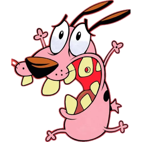 Courage Dog Run, Cartoon, Courage Dog, color, funny, no event