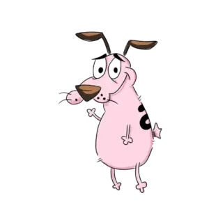 Courage Dog Welcome, Cartoon, Courage_the_Cowardly_Dog, courage, easy, famous