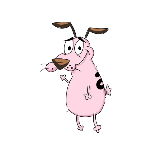 Courage Dog Welcome, Cartoon, Courage_the_Cowardly_Dog, courage, easy, famous