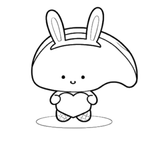 Cute Bunny, Cartoon, bunny, easy, JP, KR