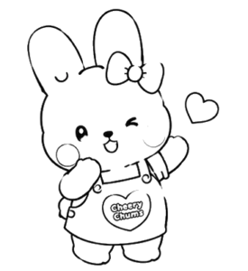 Cute Bunny Standing, Cartoon, Hello_Kitty, normal, JP, US
