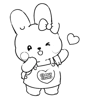 Cute Bunny Standing, Cartoon, Hello_Kitty, normal, JP, US