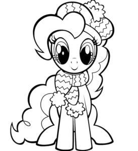 Cute Pony Outline, Cartoon, my_little_pony, unknown_character, easy, famous