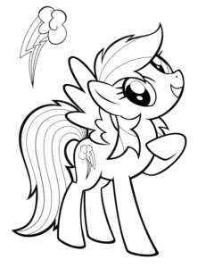 Cute Pony Standing, Cartoon, my_little_pony, unknown_character, easy, famous