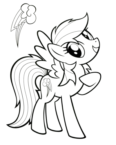 Cute Pony Standing, Cartoon, my_little_pony, unknown_character, easy, famous
