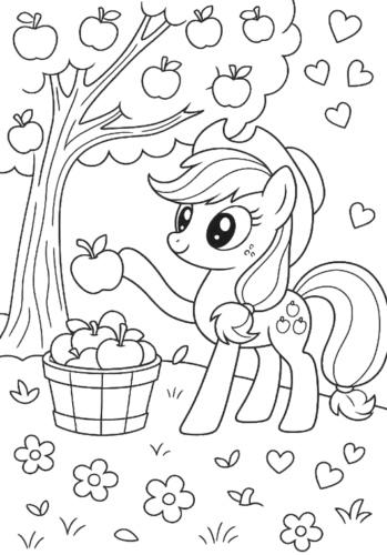 Detailed Pony Coloring, Cartoon, my_little_pony, unknown_character, easy, famous