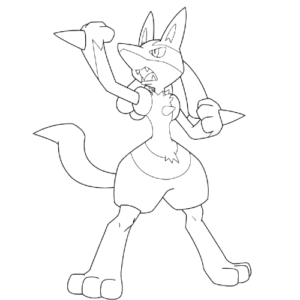 Determined Lucario, Cartoon, pokemon, lucario, normal, famous