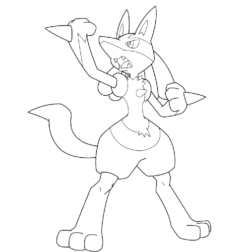 Determined Lucario, Cartoon, pokemon, lucario, normal, famous