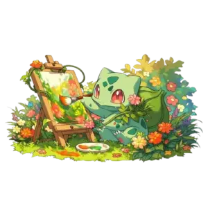 Drawing Bulbasaur, Cartoon, pokemon, bulbasaur, normal, famous