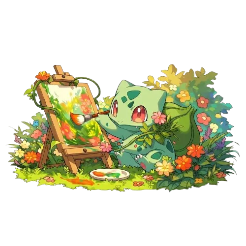Drawing Bulbasaur, Cartoon, pokemon, bulbasaur, normal, famous