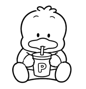 Duck Backpack, Cartoon, duck_character, easy, JP, KR