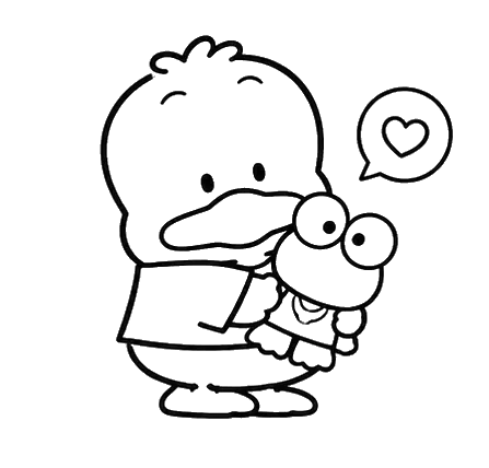 Duck Cute, Cartoon, cartoon_character, normal, JP, KR