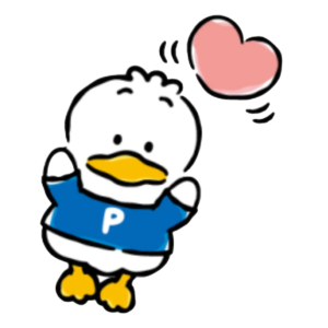 Duck In Love, Cartoon, duck_character, cute_duck, easy, JP