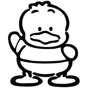Duck In Towel, Cartoon, duck, easy, JP, US