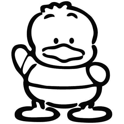 Duck In Towel, Cartoon, duck, easy, JP, US
