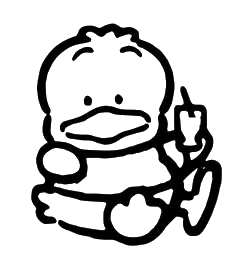 Duck With Knife, Cartoon, duck, easy, US, JP