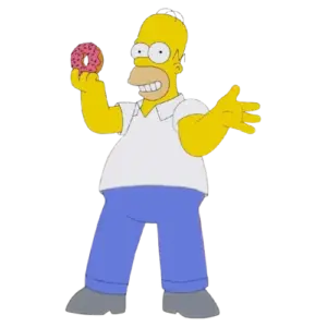 EAT STAND SMILE, Cartoon, The_Simpsons, Homer_Simpson, easy, famous