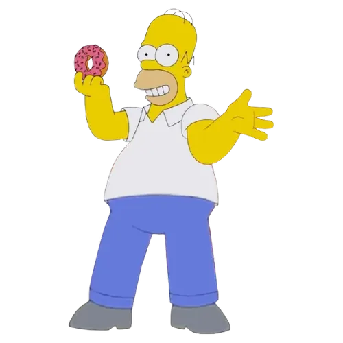 EAT STAND SMILE, Cartoon, The_Simpsons, Homer_Simpson, easy, famous