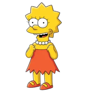 Excited Double Fist, Cartoon, The_Simpsons, Lisa_Simpson, easy, famous