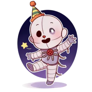 Ennard Adorable, Cartoon, halloween, puppet_clown, easy, no_event