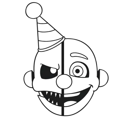 Ennard Hat, Cartoon, clown, easy, US, FR