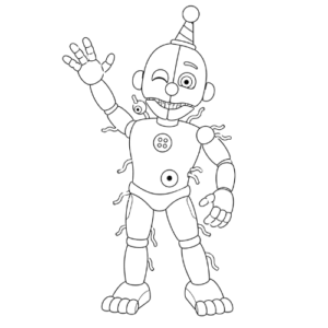 Ennard Say Hi, Cartoon, Five_Nights_at_Freddy's, Circus_Baby, normal, famous