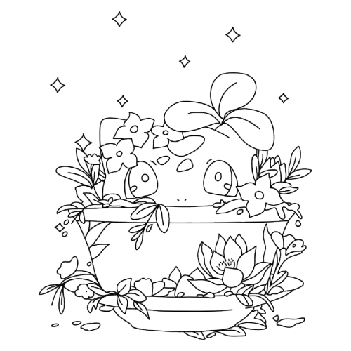 Flower Basket Bulbasaur, Cartoon, pumpkin_basket, normal, US, UK