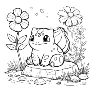 Flower Garden Bulbasaur, Cartoon, chameleon_in_garden, normal, US, JP