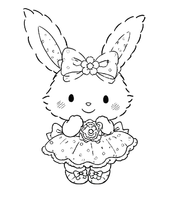 Fluffy Bunny, Cartoon, hello_kitty, cute_animal, normal, JP