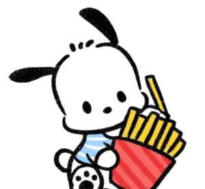French Fries Puppy, Cartoon, hello_kitty, pochacco, easy, famous