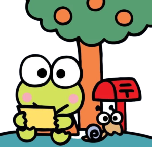 Frog Holding Umbrella, Cartoon, keroppi, easy, famous, JP