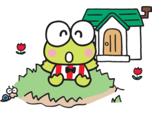 Frog House Garden, Cartoon, Sanrio, Keroppi, easy, famous