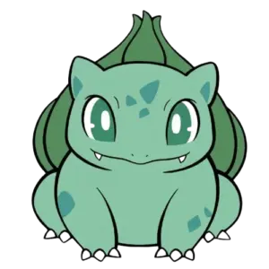 Front Bulbasaur, Cartoon, pokemon, bulbasaur, easy, famous