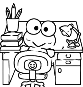 Gardener Frog, Cartoon, keroppi, kalpals, easy, famous